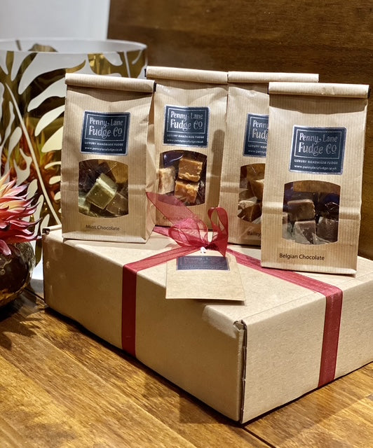 Luxury Chocolate Fudge Gift Hamper – 4 Bestselling Flavours