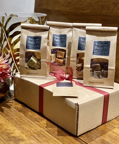 Luxury Chocolate Fudge Gift Hamper – 4 Bestselling Flavours