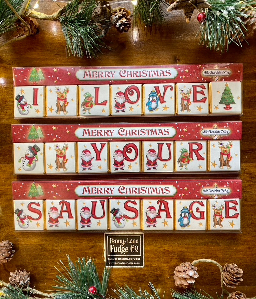 Personalised Chocolate Name Gift – 7 Letter Treat, Made in the UK