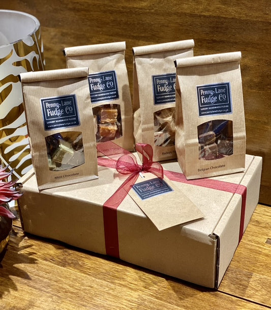 Luxury Chocolate Fudge Gift Hamper – 4 Bestselling Flavours